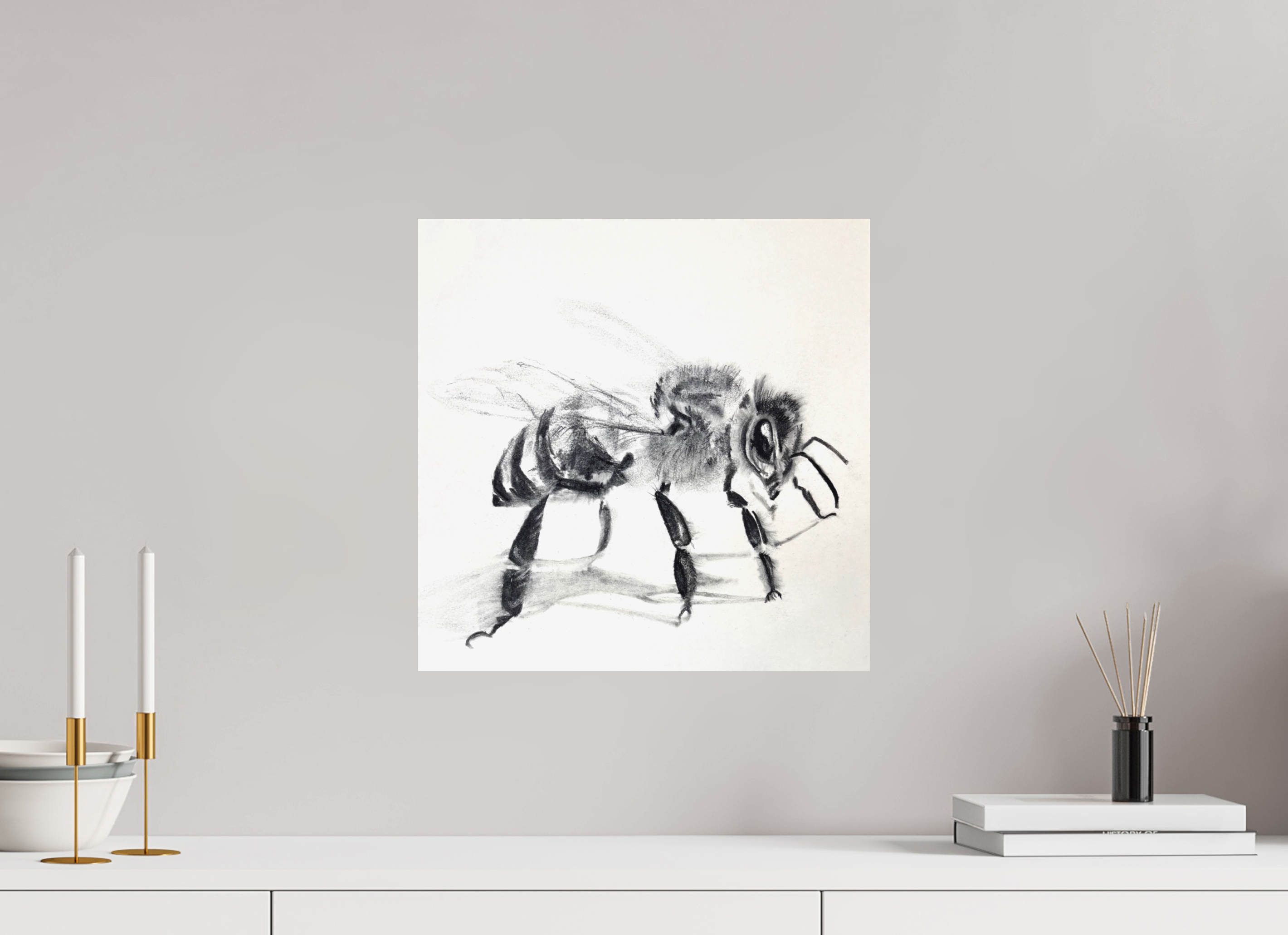 40 x 40 cm, Hahnemühle Photorag_Bee No. 9 bee Hahnemühle Photorag